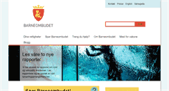 Desktop Screenshot of barneombudet.no